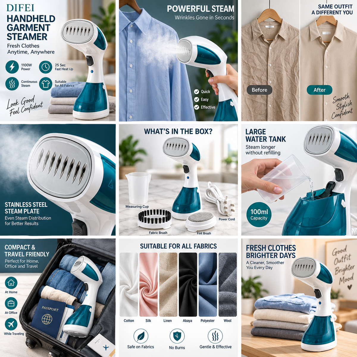 SwiftSteam Portable Garment Steamer