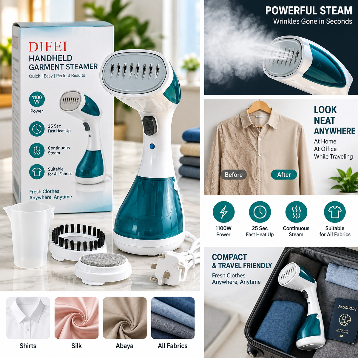 SwiftSteam Portable Garment Steamer